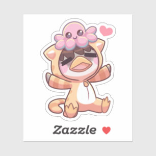 Happy octopus - Sticker