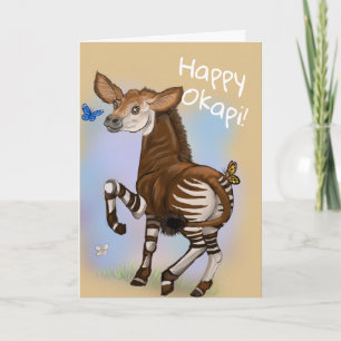 Happy Okapi! Card
