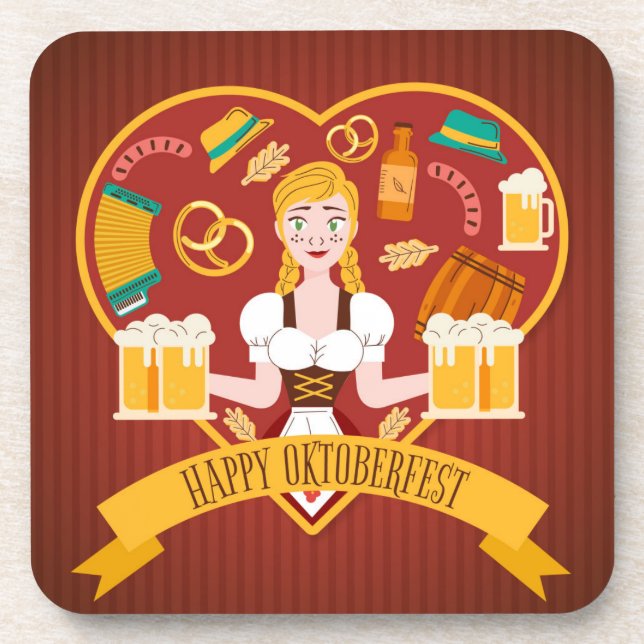 Happy Oktoberfest Coaster (Front)