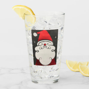 ***HAPPY OLD ST. NICK FUN GLASS*** GLASS