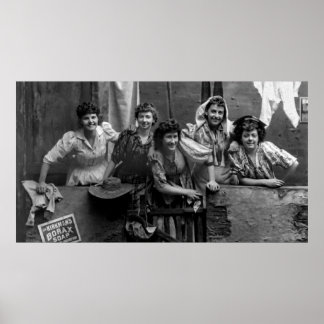 Happy on Laundry Day 1892 Poster