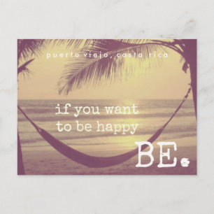 Happy on the Beach Costa Rica Postcard