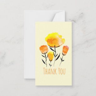 Happy orange and yellow flowers card