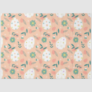 Happy Orange Easter Egg Tissue Paper