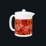 Happy Orange Flower Field Garden<br><div class="desc">Floral Bright Rojo Bouquet Rich Red Hot Mixed Flowers Daisies Any</div>