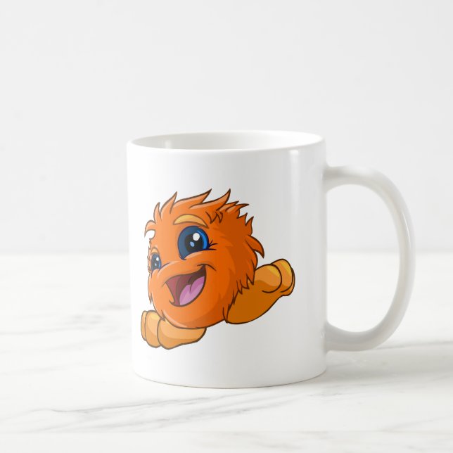 Happy orange JubJub Coffee Mug (Right)
