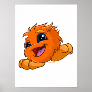 Happy orange JubJub Poster