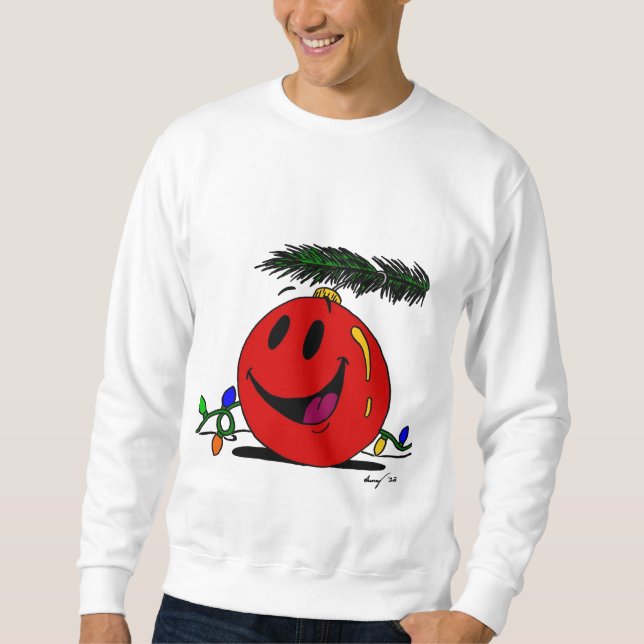 Happy Ornament Mens Sweatshirt (Front)