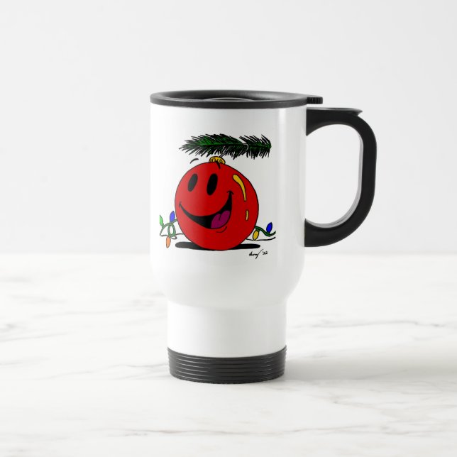 Happy Ornament Travel Mug (Right)