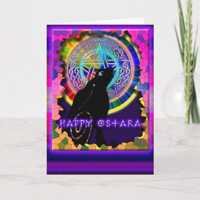 Happy Ostara Card (Front)