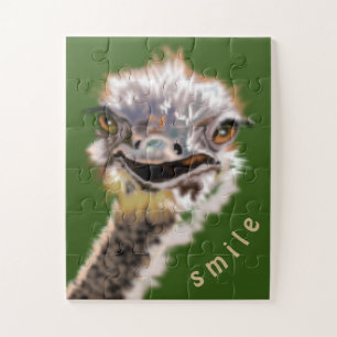 Happy Ostrich Jigsaw Puzzle