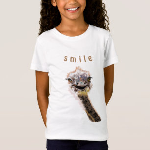 Happy Ostrich - Smile - Be Happy - Fun T-Shirt