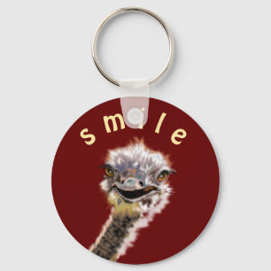 Happy Ostrich - Smile Key Ring