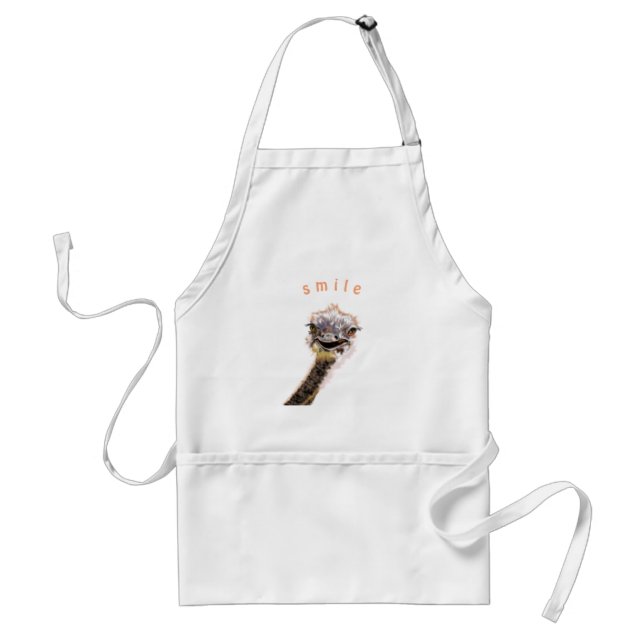 Happy Ostrich Standard Apron (Front)