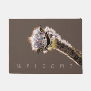 Happy Ostrich - Welcome - Doormat