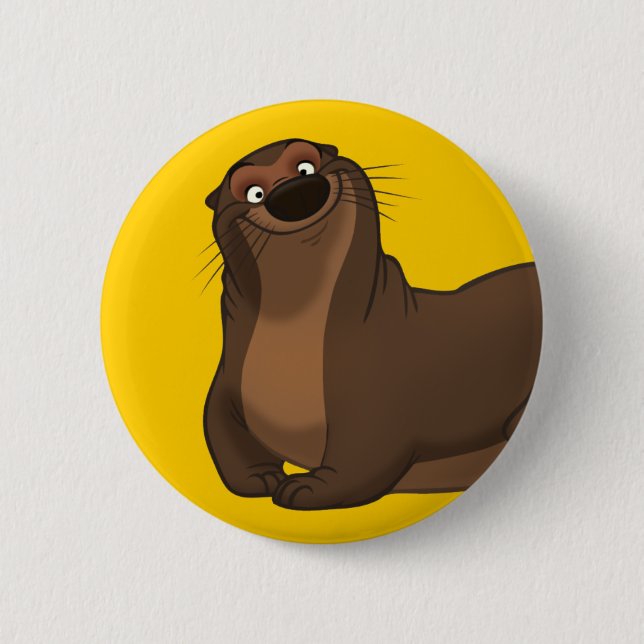 Happy Otter Button (Front)