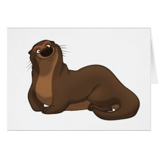 Happy Otter Card (Blank Inside)