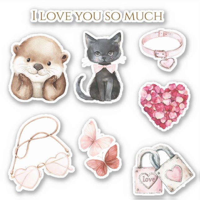 Happy Otter Cat Love You So Much (Front)