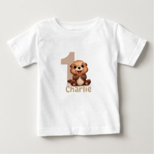 Happy Otter's 1st Birthday! Baby T-Shirt