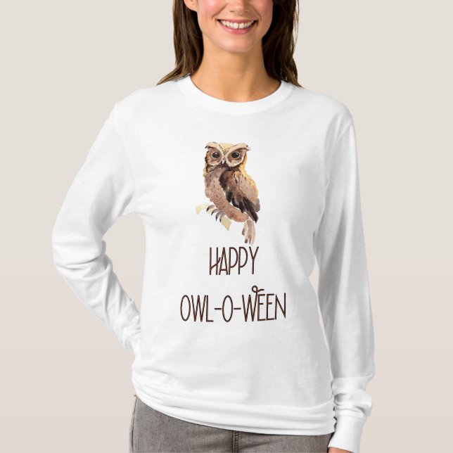 Happy Owl-O-Ween T-Shirt (Front)
