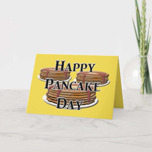 Happy Pancake Day Card (Front)