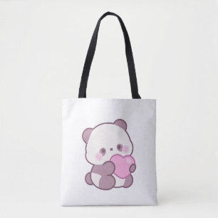Happy Panda Design Positive Cute Vibes Tote Bag