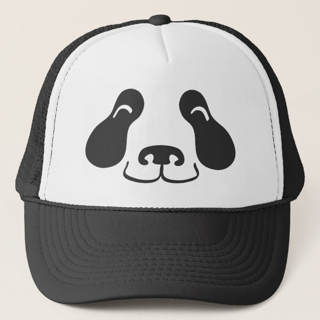 Happy Panda Face - Hat (Front)