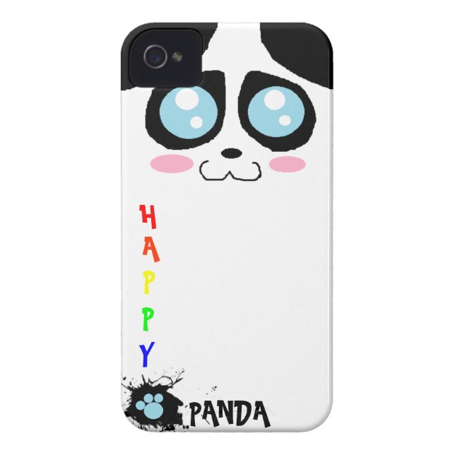happy panda iphone 4 case (Back)