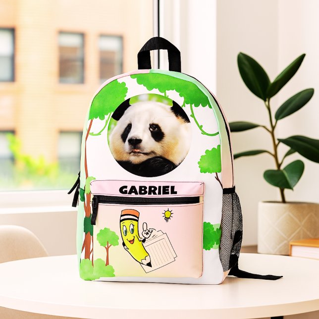 Happy Panda LearnPack Printed Backpack (Creator Uploaded)
