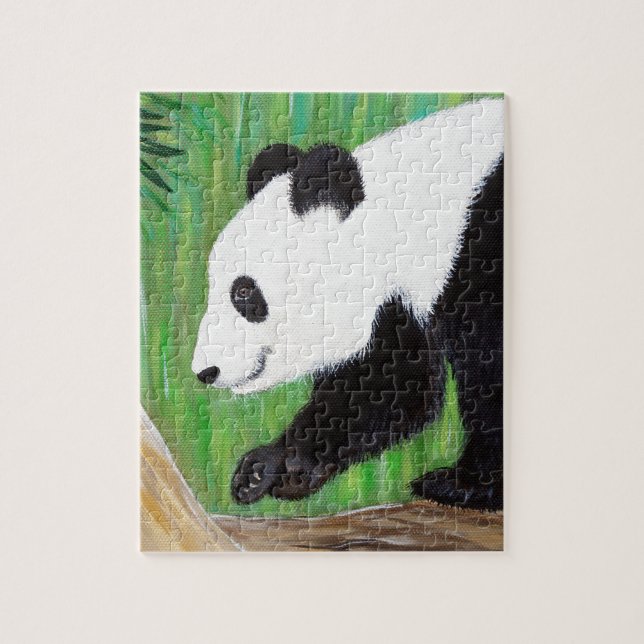 Happy Panda Painting Jigsaw Puzzle (Vertical)