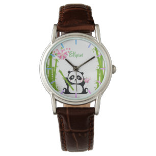 Happy Panda with Bamboo & Cherry Blossom  Watch