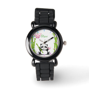 Happy Panda with Bamboo & Cherry Blossom  Watch