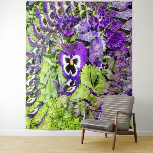 Happy Pansies.... Tapestry