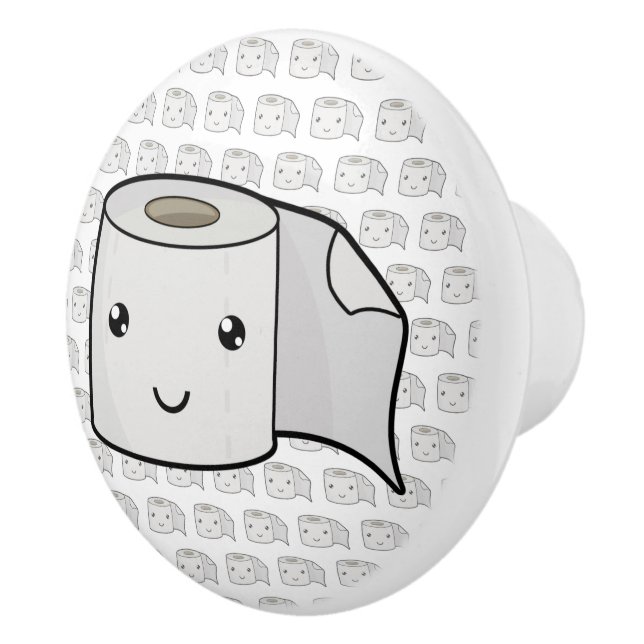 Happy Paper Ceramic Knob (Right)