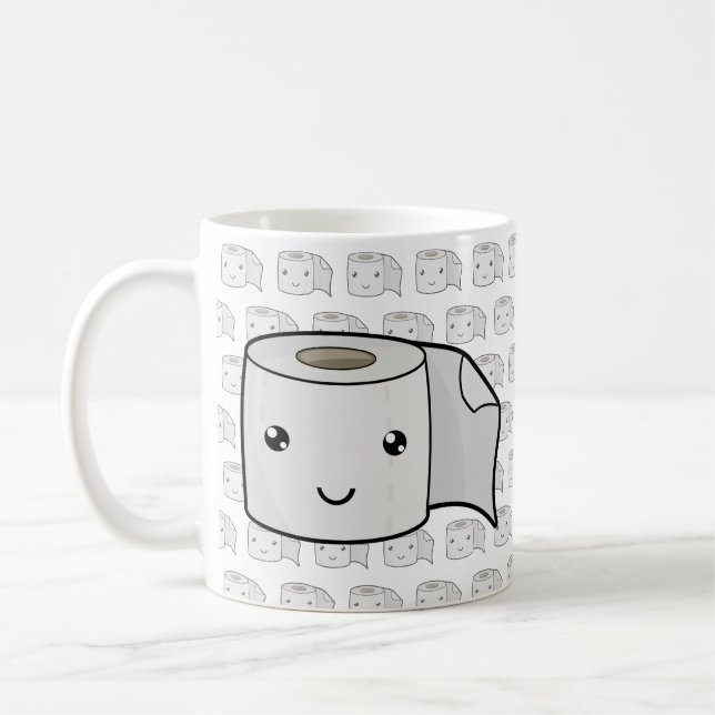 Happy Paper Coffee Mug (Left)