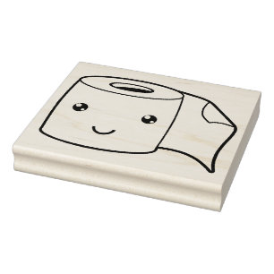 Happy Paper Rubber Stamp