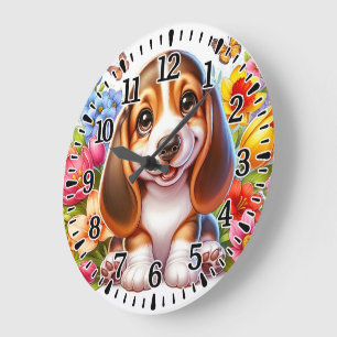 Happy pappy  large clock