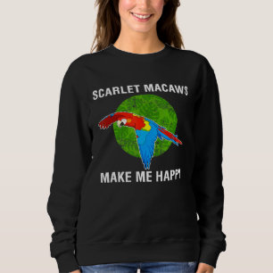 Happy Parrot Scarlet Macaw Sweatshirt