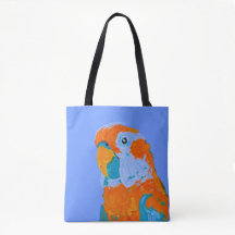 Happy Parrot Tote Bag