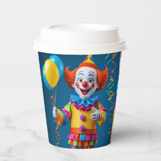 Happy Party Clown! Paper Cups