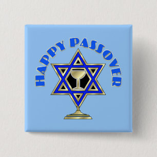 Happy Passover 15 Cm Square Badge