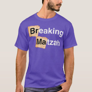 Happy Passover Breaking Matzah Afikoman Family Sed T-Shirt