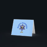 Happy Passover Card<br><div class="desc">Happy Passover features Jewish Star of David and wine cup ready for the prayers and four questions.</div>