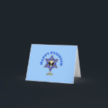 Happy Passover Card<br><div class="desc">Happy Passover features Jewish Star of David and wine cup ready for the prayers and four questions.</div>