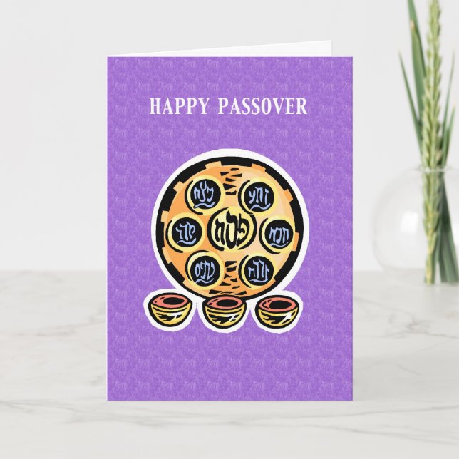 "Happy Passover" Card (Front)