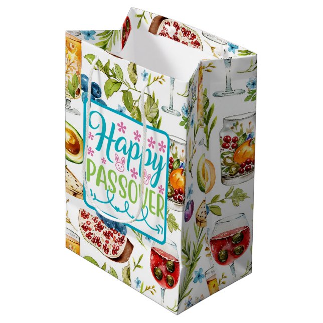 Happy Passover Gift Bag (Front Angled)