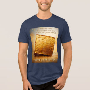 Happy Passover! Golden Matzah Tri-Blend Shirt