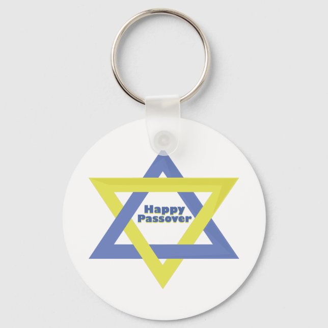 Happy Passover Key Ring (Front)