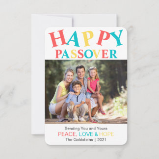 Happy Passover Personalised Colourful Peace Photo