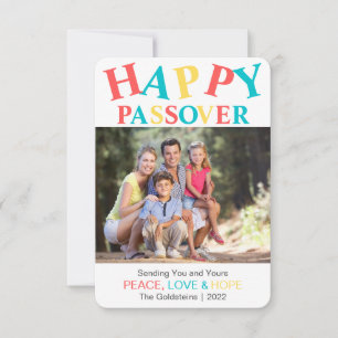 Happy Passover Personalised Colourful Photo 2022